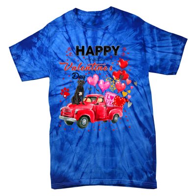 Cute Red Truck Cane Corso Valentines Day Costume Funny Gift Tie-Dye T-Shirt