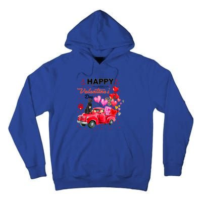 Cute Red Truck Cane Corso Valentines Day Costume Funny Gift Tall Hoodie