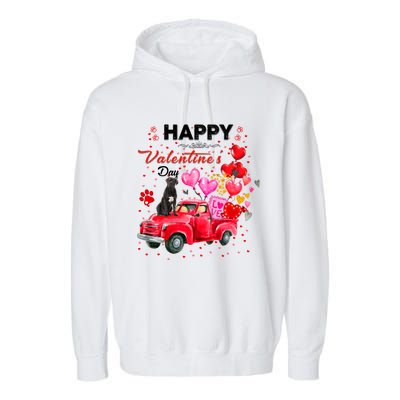 Cute Red Truck Cane Corso Valentines Day Costume Funny Gift Garment-Dyed Fleece Hoodie