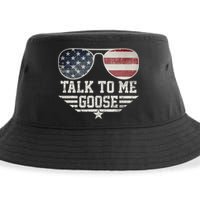 Cool Retro Talk To Me Goose Gift Sustainable Bucket Hat