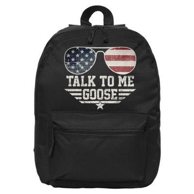 Cool Retro Talk To Me Goose Gift 16 in Basic Backpack