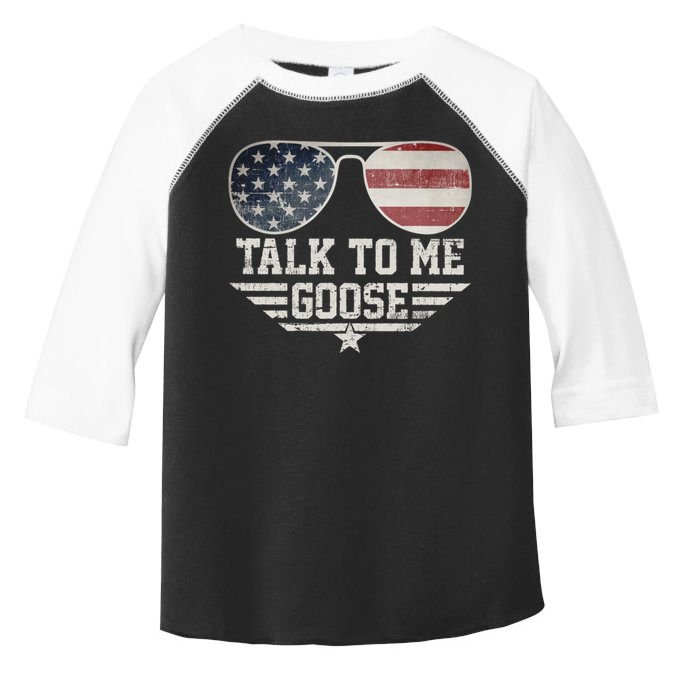 Cool Retro Talk To Me Goose Gift Toddler Fine Jersey T-Shirt