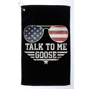 Cool Retro Talk To Me Goose Gift Platinum Collection Golf Towel