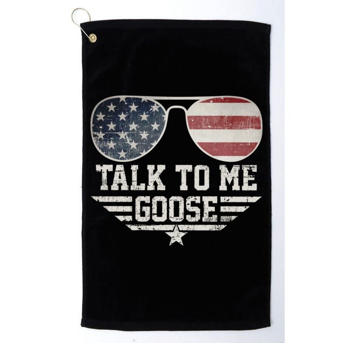 Cool Retro Talk To Me Goose Gift Golf Towel