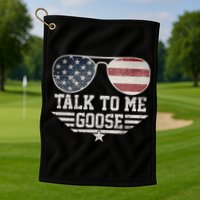 Cool Retro Talk To Me Goose Gift Golf Towel