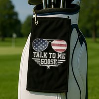 Cool Retro Talk To Me Goose Gift Golf Towel