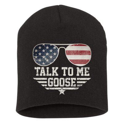 Cool Retro Talk To Me Goose Gift Short Acrylic Beanie