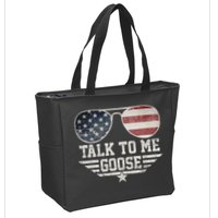 Cool Retro Talk To Me Goose Gift Zip Tote Bag