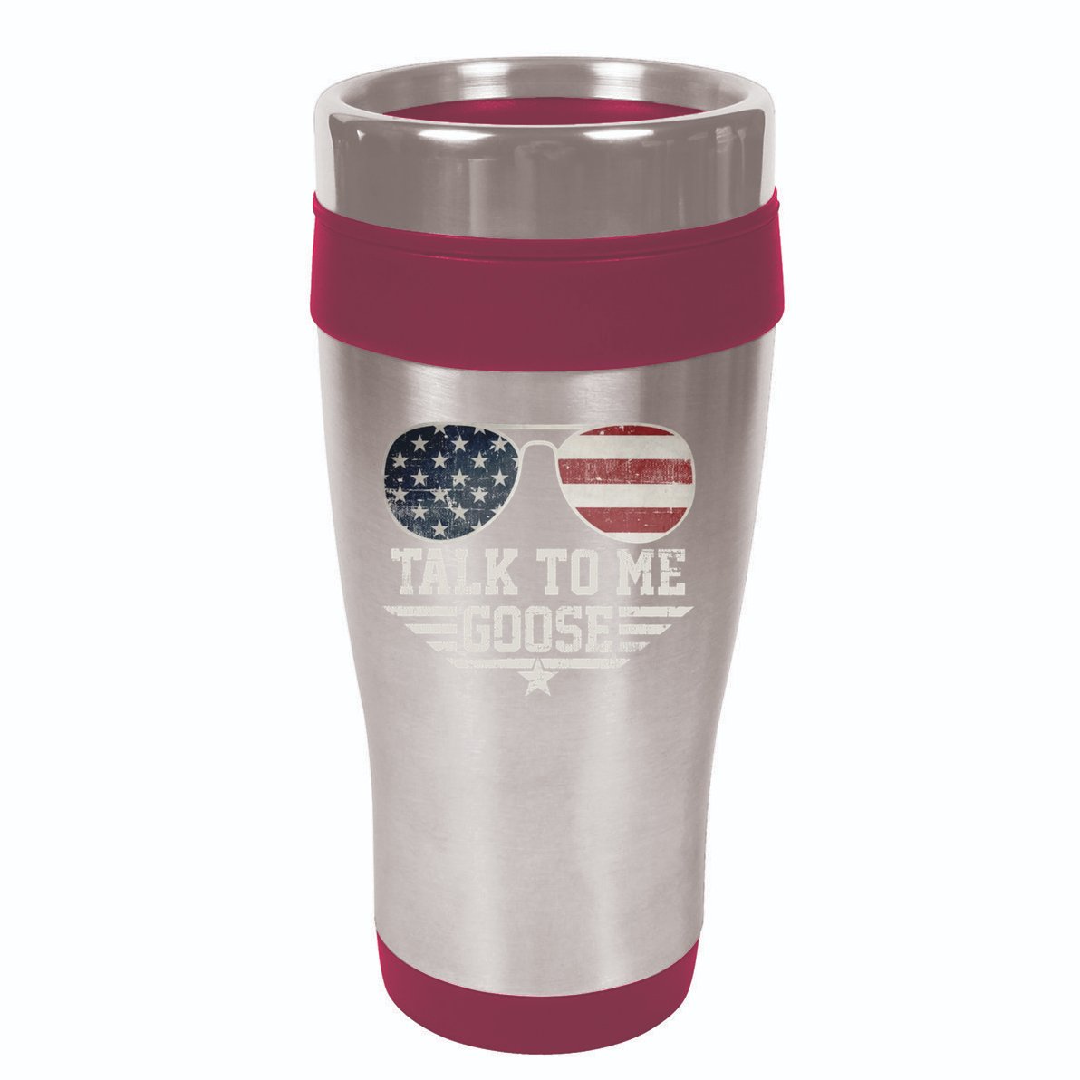 Cool Retro Talk To Me Goose Gift 16oz Travel Tumbler