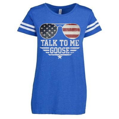 Cool Retro Talk To Me Goose Gift Enza Ladies Jersey Football T-Shirt