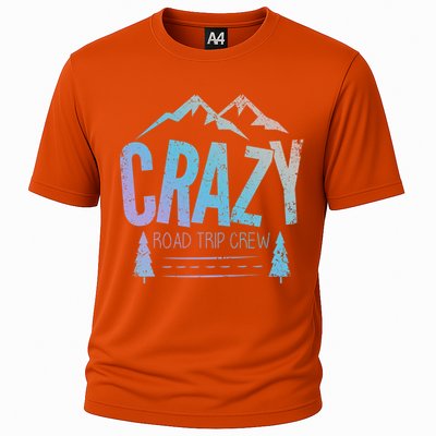 Crazy Road Trip Crew Vacation Travel Gift Cooling Performance Crew T-Shirt