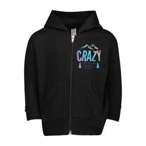 Crazy Road Trip Crew Vacation Travel Gift Toddler Zip Fleece Hoodie