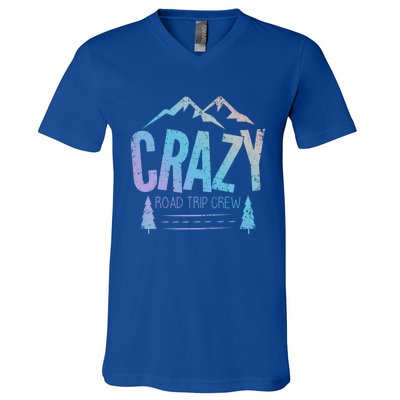 Crazy Road Trip Crew Vacation Travel Gift V-Neck T-Shirt