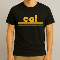 Cal Retro Three Stripe Vintage California Throwback T-Shirt