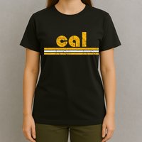 Cal Retro Three Stripe Vintage California Throwback T-Shirt
