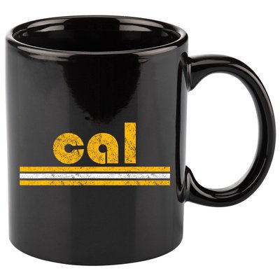 Cal Retro Three Stripe Vintage California Throwback 11oz C Handle Ceramic Mug