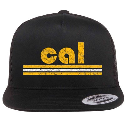 Cal Retro Three Stripe Vintage California Throwback Flatbill Hat