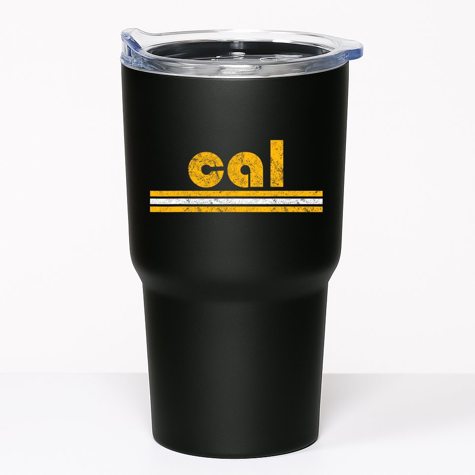 Cal Retro Three Stripe Vintage California Throwback Tumbler