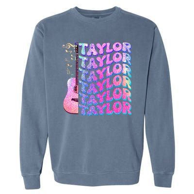 Cute Retro Taylor Music Fan Lover Garment-Dyed Sweatshirt