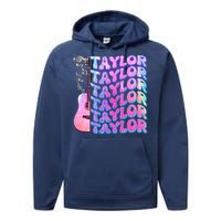 Cute Retro Taylor Music Fan Lover Performance Fleece Hoodie