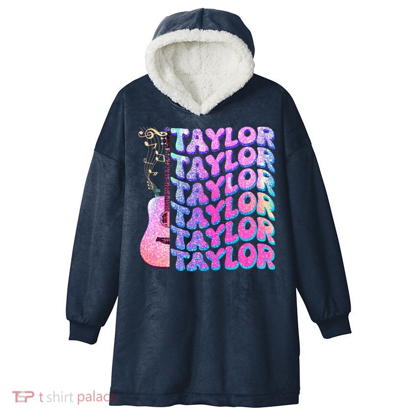 Cute Retro Taylor Music Fan Lover Hooded Wearable Blanket