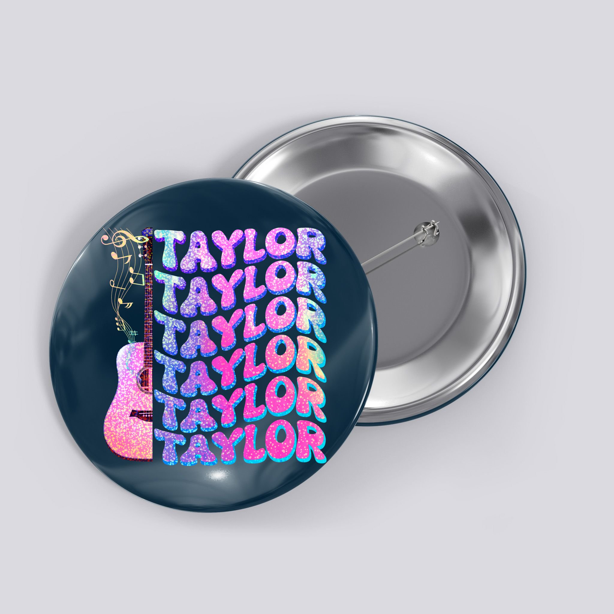 Cute Retro Taylor Music Fan Lover Button