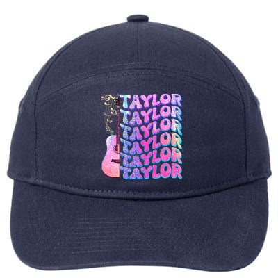 Cute Retro Taylor Music Fan Lover 7-Panel Snapback Hat