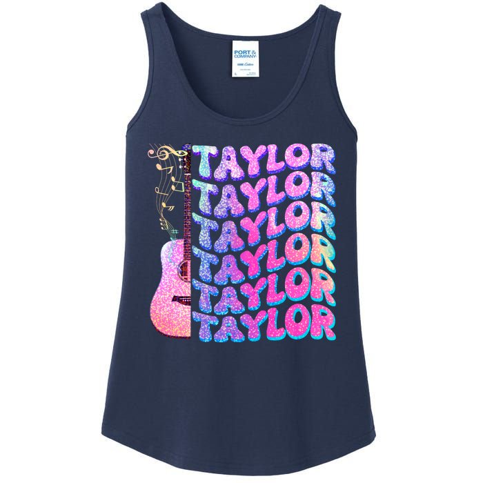 Cute Retro Taylor Music Fan Lover Ladies Essential Tank