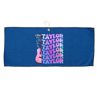 Cute Retro Taylor Music Fan Lover Large Microfiber Waffle Golf Towel