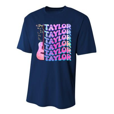 Cute Retro Taylor Music Fan Lover Performance Sprint T-Shirt