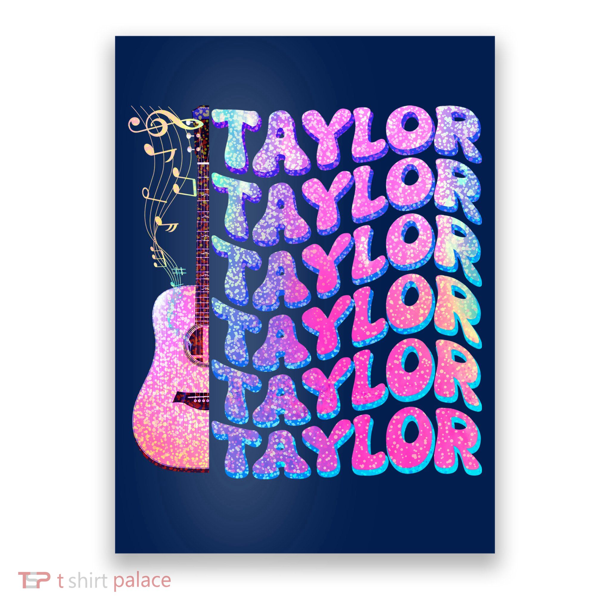 Cute Retro Taylor Music Fan Lover Poster