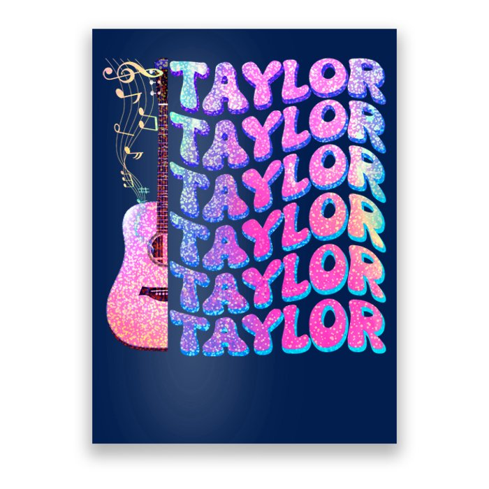 Cute Retro Taylor Music Fan Lover Poster