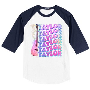 Cute Retro Taylor Music Fan Lover Baseball Sleeve Shirt