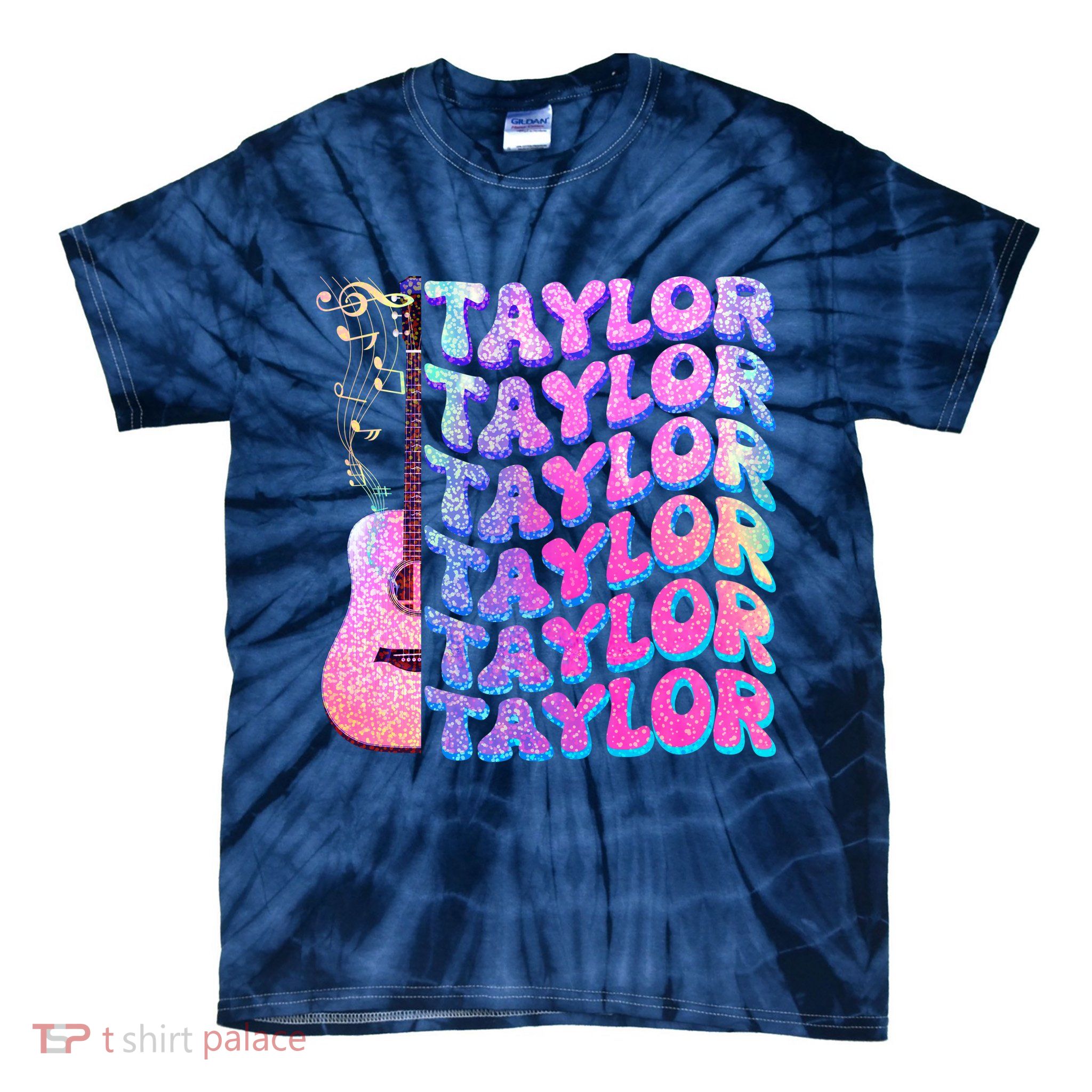 Cute Retro Taylor Music Fan Lover Tie-Dye T-Shirt