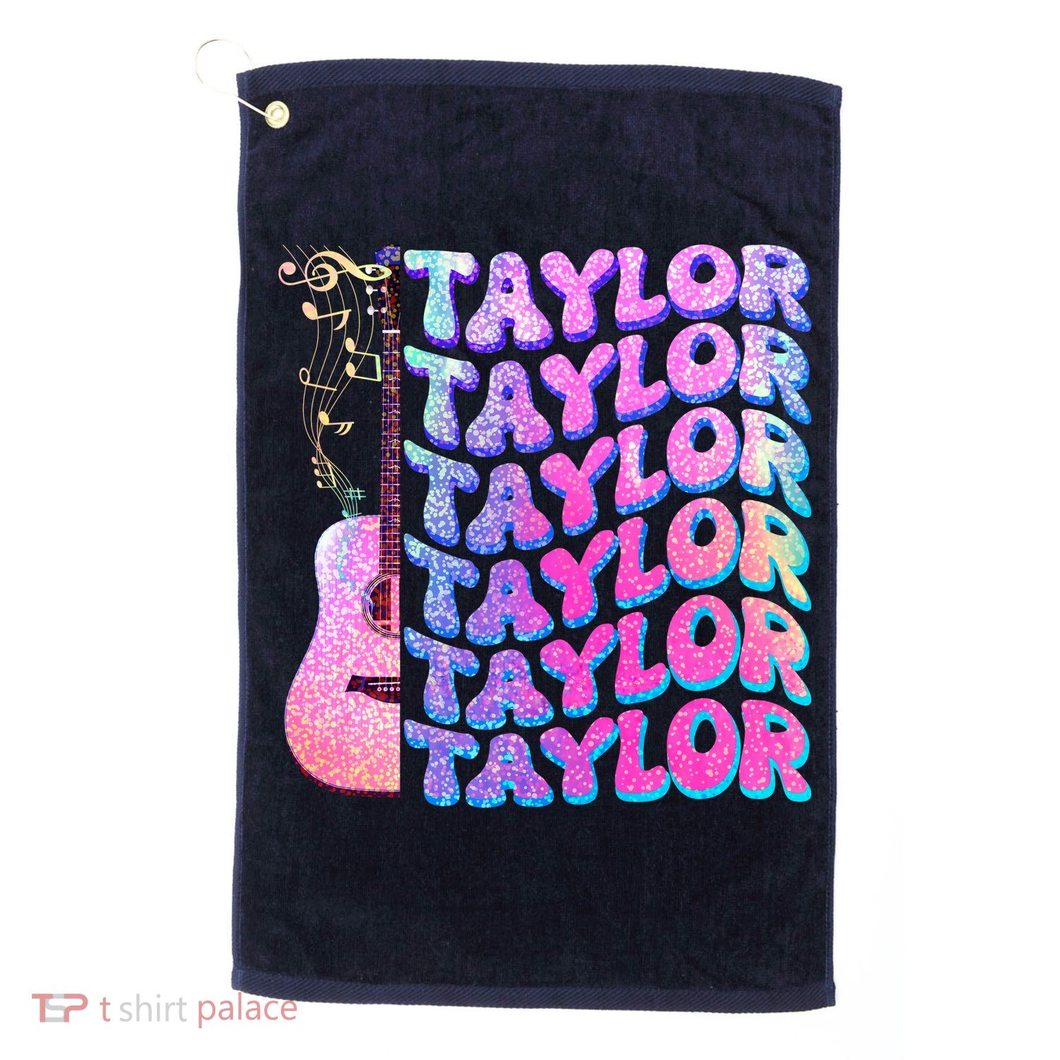 Cute Retro Taylor Music Fan Lover Golf Towel