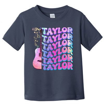 Cute Retro Taylor Music Fan Lover Toddler T-Shirt