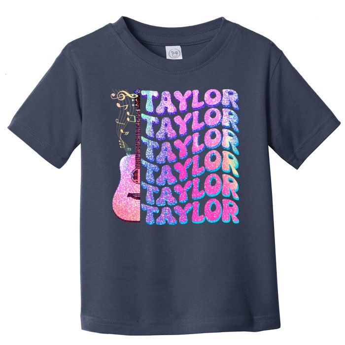 Cute Retro Taylor Music Fan Lover Toddler T-Shirt