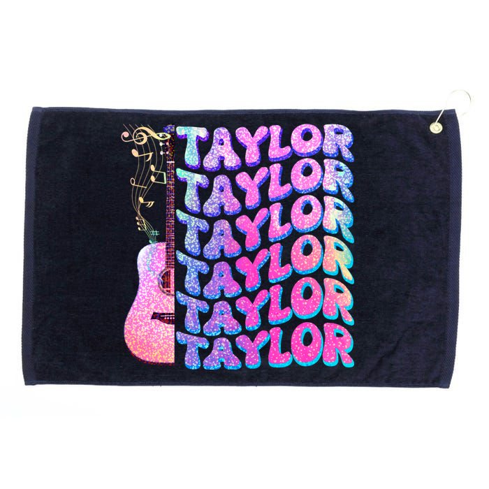 Cute Retro Taylor Music Fan Lover Grommeted Golf Towel