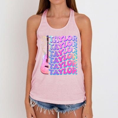 Cute Retro Taylor Music Fan Lover Women's Knotted Racerback Tank