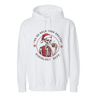 Christmas Radiology Tech Skeleton Xray Tech Ct Mri Women Garment-Dyed Fleece Hoodie