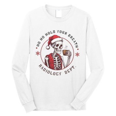 Christmas Radiology Tech Skeleton Xray Tech Ct Mri Women Long Sleeve Shirt