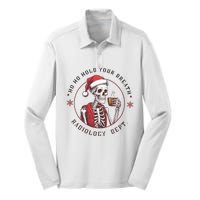 Christmas Radiology Tech Skeleton Xray Tech Ct Mri Women Silk Touch Performance Long Sleeve Polo