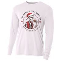 Christmas Radiology Tech Skeleton Xray Tech Ct Mri Women Cooling Performance Long Sleeve Crew