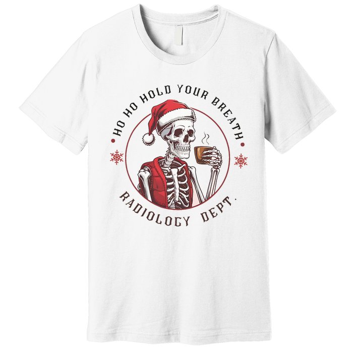 Christmas Radiology Tech Skeleton Xray Tech Ct Mri Women Premium T-Shirt