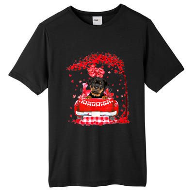 Cute Red Truck Rottweiler Valentines Day Costume Boy Girl Tall Fusion ChromaSoft Performance T-Shirt