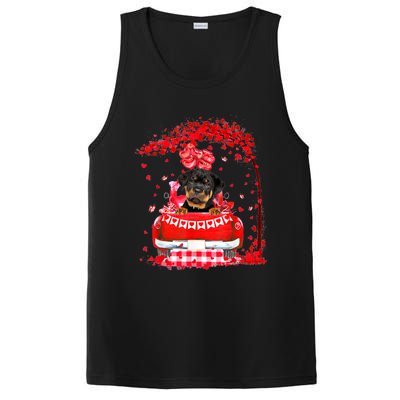 Cute Red Truck Rottweiler Valentines Day Costume Boy Girl PosiCharge Competitor Tank