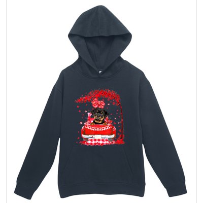 Cute Red Truck Rottweiler Valentines Day Costume Boy Girl Urban Pullover Hoodie