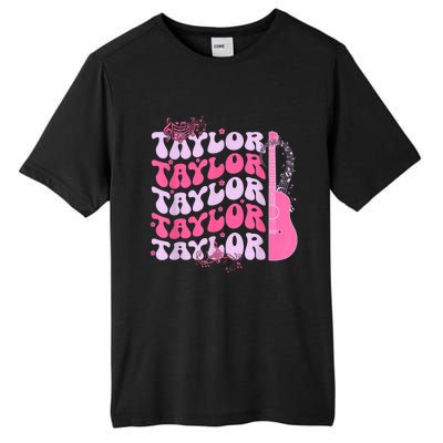 Cute Retro Taylor First Name Personalized Groovy Birthday Tall Fusion ChromaSoft Performance T-Shirt