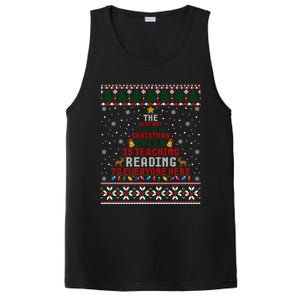 Christmas Reading Teacher Ugly Xmas Great Gift PosiCharge Competitor Tank