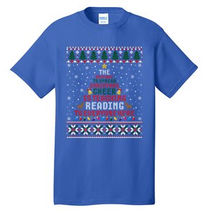 Christmas Reading Teacher Ugly Xmas Great Gift Tall T-Shirt